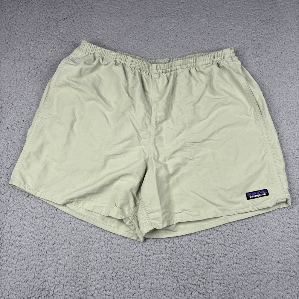 Patagonia Baggies Shorts Men's Large Light Green 4" Inseam Mesh Lined 57022